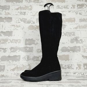 NEW BZees Brandy Black Washable High Shaft Platform Boots D1001